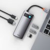 Baseus adapter 5 az 1-ben USB-C hub 3x USB 3.0 + HDMI + USB-C PD (szürke)