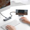 Baseus adapter 7 az 1-ben USB-C hub 2x USB 3.0 + HDMI + USB-C PD (szürke)