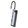 Baseus adapter 7 az 1-ben USB-C hub 2x USB 3.0 + HDMI + USB-C PD (szürke)