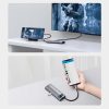 Baseus adapter 7 az 1-ben USB-C hub 2x USB 3.0 + HDMI + USB-C PD (szürke)