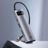 Baseus adapter 7 az 1-ben USB-C hub 2x USB 3.0 + HDMI + USB-C PD (szürke)