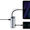 Baseus adapter 7 az 1-ben USB-C hub 2x USB 3.0 + HDMI + USB-C PD (szürke)