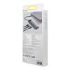 Baseus Metal Gleam hub 12 az 1-ben HDMI / DP / USB / USB-C / Mini jack 3.5mm / RJ45 / SD / TF (szürke)