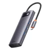 Baseus 6in1 USB-C HUB Elosztó 3x USB 3.0 És 2x HDMI (WKWG030113)