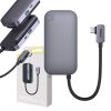 Baseus PadJoy 4 az 1-ben hub, USB-C - USB 3.0 + HDMI + USB-C PD + jack 3.5mm (szürke)