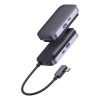 Baseus PadJoy 4 az 1-ben hub, USB-C - USB 3.0 + HDMI + USB-C PD + jack 3.5mm (szürke)