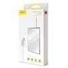 Baseus Ultra-thin vezeték nélküli töltő, 15W, USB kábellel, 1m , (Ezüst/Fehér)