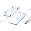 Baseus Ultra-thin vezeték nélküli töltő, 15W, USB kábellel, 1m , (Ezüst/Fehér)