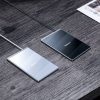 Baseus Ultra-thin vezeték nélküli töltő, 15W, USB kábellel, 1m , (Ezüst/Fehér)