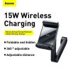 Baseus hátsó üléstámlára szerelhető telefontartó vezeték nélküli töltéssel, 15W (fekete)