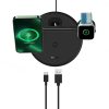 Baseus Swan 3in1 MagSafe Vezeték Nélküli töltő, 15W, - Fekete (WXTE000101)