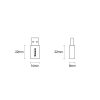 Baseus Ingenuity USB-A – USB-C OTG adapter (Fekete)