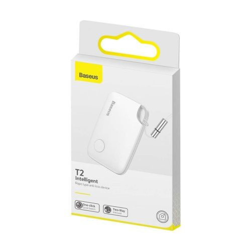 Baseus T2mini Bluetooth nyomkövető, zsinórral (fehér)
