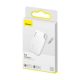 Baseus T2mini Bluetooth nyomkövető, zsinórral (fehér)