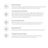 Baseus T2mini Bluetooth nyomkövető, zsinórral (fehér)