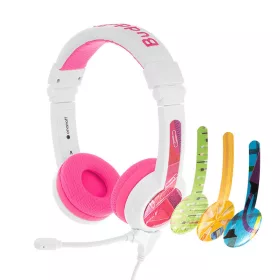   BuddyPhones School+ vezetékes fejhallgató gyerekeknek (rózsaszín)