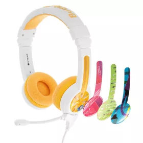   BuddyPhones School+ vezetékes fejhallgató gyerekeknek (sárga)