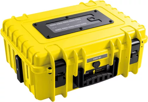 BW Outdoor Cases energy.case PRO500 (300 wattos hordozható áramforrás), sárga