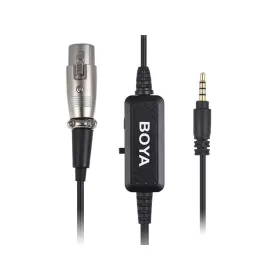 BOYA BY-BCA6 XLR - 3,5mm Jack TRRS Átalakító-Adapter