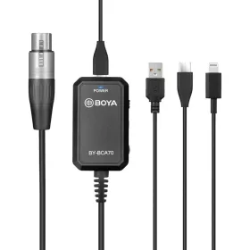   BOYA BY-BCA70 XLR - USB-A/ USB-C/ Apple Lightning (iOS) Átalakító-Adapter