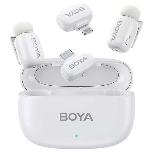 Boya Mini-03 Vezeték Nélküli Mikrofonrendszer - Fehér