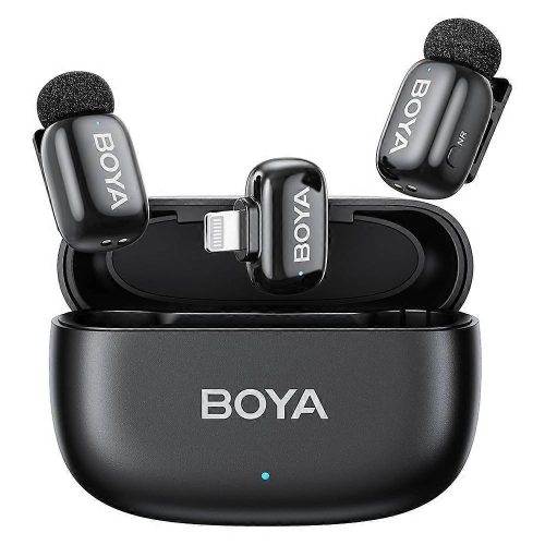 Boya Mini-04 Ultracompact 2.4GHz Vezeték Nélküli Mikrofon - Apple/Lightning| 2+1