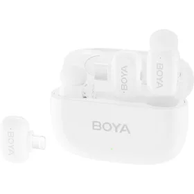   Boya Mini-12 Ultracompact 2.4GHz Vezeték Nélküli Mikrofon (Lightning & USB-C) | 2+1 (Fehér)