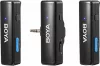 BOYA BOYALINK A1 2.4GHz Vezeték nélküli Mikrofon Kit (USB-C Android PC & Apple iOS-iPhone Lightning & 3,5mm Jack TRS csatlakozás)| 2+1