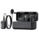 BOYA Microphone Wireless and Wired BOYAMIC 2-01 2.4GHz, AI Powered Noise Cancellation with 2 receivers and 1 transmitter (Type-C) Black EU