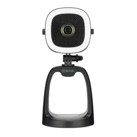   BOYA BY-CM6A All-in-one FHD-1080p Webkamera & LED & USB Asztali Mikrofon