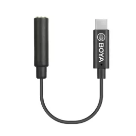   BOYA BY-K4 3.5mm TRS Jack (Female) – USB-C (Type-C Male) Audio adapter, átalakító kábel