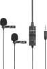 BOYA BY-M1DM Dual Lavalier Mikrofon - 4m Csíptetős mikrofon