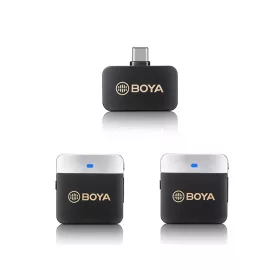   BOYA BY-M1V3 2.4GHz Dual Vezeték-nélküli Mikrofon Kit (USB-C / PC-Android csatlakozás)| 2+1