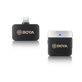   BOYA BY-M1V5 2.4GHz Dual Vezeték-nélküli Mikrofon Kit (Apple iOS/ iPhone Lightning csatlakozóval) | 1+1