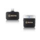 BOYA BY-M1V5 2.4GHz Dual Vezeték-nélküli Mikrofon Kit (Apple iOS/ iPhone Lightning csatlakozóval) | 1+1