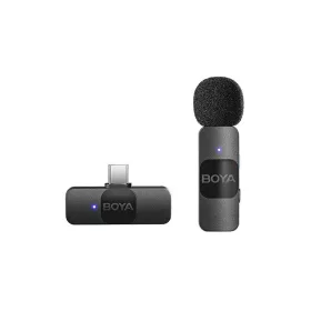  BOYA BY-V10 Ultra-kicsi 2.4GHz Vezeték nélküli Mikrofon Kit (USB-C / PC-Android)| 1+1