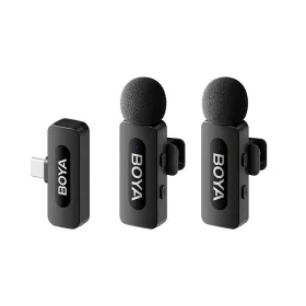   BOYA BY-V20 Ultra-kicsi 2.4GHz Vezeték nélküli Mikrofon Kit (USB-C) v2.0 | 2+1