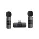 BOYA BY-V20 Ultra-kicsi 2.4GHz Vezeték nélküli Mikrofon Kit (USB-C)| 2+1