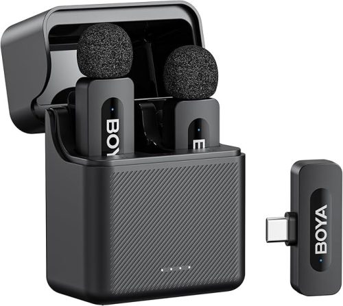 BOYA BY-V30 (UC) Ultra-kicsi 2.4GHz Vezeték nélküli Mikrofon Kit (USB-C / USB-A) | 2+1