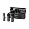BOYA BY-V4 Ultra-kicsi 2.4GHz Vezeték nélküli Mikrofon Kit (USB & Jack 3.5mm) | 4+1