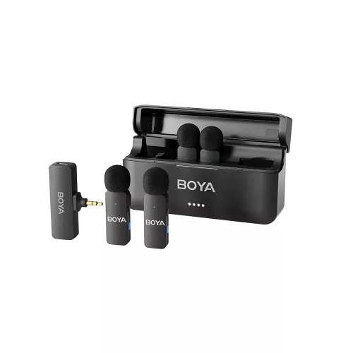 BOYA BY-V4 Ultra-kicsi 2.4GHz Vezeték nélküli Mikrofon Kit - Jack 3.5mm | 4+1
