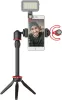 BOYA VG330 Mobil/ Okostelefon Vlog Kit -Mini-Állvány & LED & Mikrofon Sett