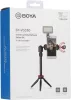 BOYA VG330 Mobil/ Okostelefon Vlog Kit -Mini-Állvány & LED & Mikrofon Sett