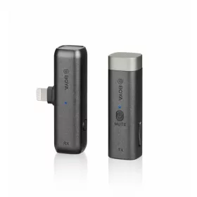   BOYA BY-WM3D 2.4GHz Vezeték nélküli Mikrofon Kit (Apple Lightning & Jack 3.5mm) | 1+1