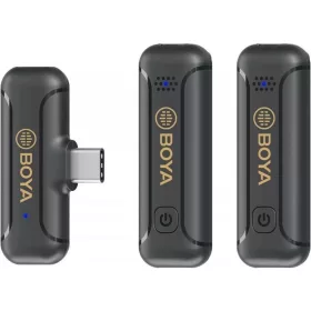   BOYA BY-WM3T2-U2 2.4GHz Vezeték nélküli Mikrofon Kit (USB-C / PC-Android) v2.0| 2+1
