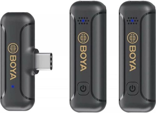 BOYA BY-WM3T2-U2 2.4GHz Vezeték nélküli Mikrofon Kit (USB-C / PC-Android) v2.0| 2+1