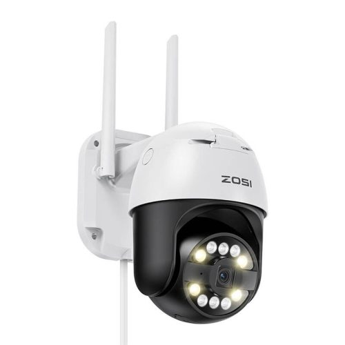 ZOSI C296 IP Kültéri Biztonsági Kamera  WiFi Pan Tilt 8MP Dual IP66