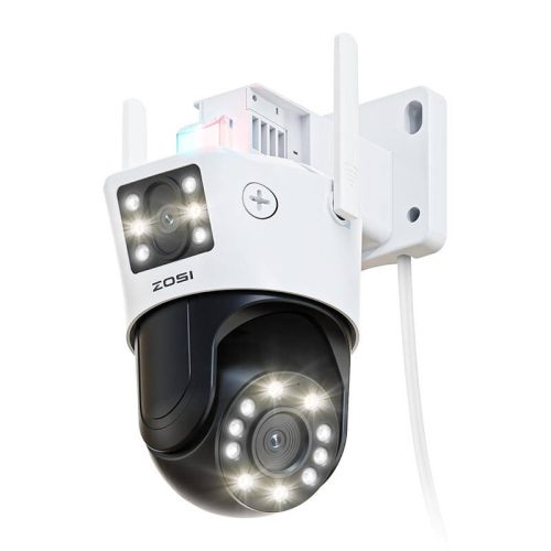 ZOSI C298 IP Kültéri Biztonsági Kamera WiFi Pan Tilt 6MP Dual IP66