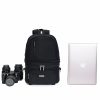 CaDen D30 Fotós Hátizsák & Válltáska - 21L Kétrészes Vízálló kamera táska (Fekete)