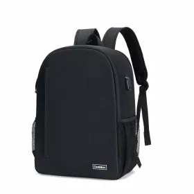   CaDen D6-3 Fotós Hátizsák - 16L Vízálló kamera táska (Fekete)